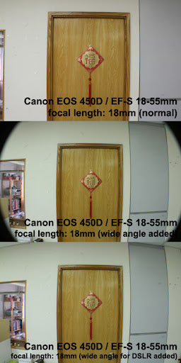0.45x DSLR Wide Angle Conversion Lens 58mm / 67mm for CANON PENTAX NIKON 82mm front